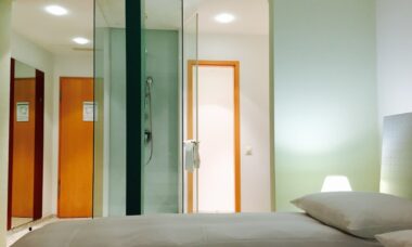 Gläserne Dusche Innside by Melia München Neue Messe Hotel Reiseblog Travel with Massi