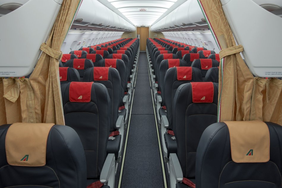 Alitalia neue Kabine für die Flotte der Kurz- und Mittelstrecke
