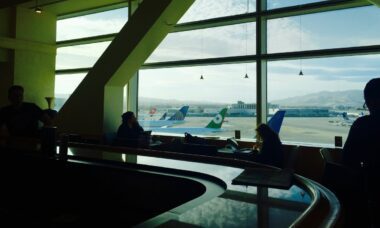 United Club San Francisco International Terminal G Gate 94 Vorfeldblick