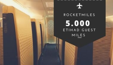 5.000 Etihad Guest Miles bei Rocketmiles geschenkt