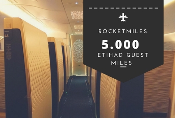 5.000 Etihad Guest Miles bei Rocketmiles geschenkt