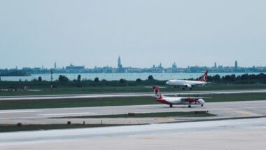 Marco Polo Club Lounge VenedigStartbahn Aussicht