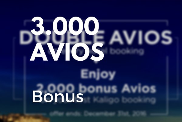 Bis zu 3.000 Avios Bonus mit Kaligo Vorschau