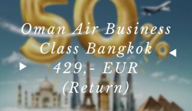 Oman Air Sale Cairo - Bangkok Business Class Vorschau