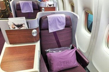 Review Thai Business Class Frankfurt - Phuket Sitz 19 A