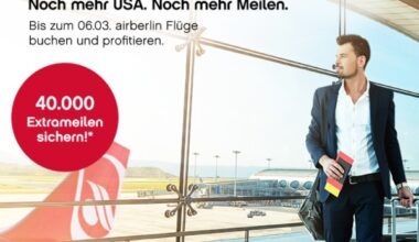 Air Berlin 40.000 Topbonus Meilen USA Stockholm - Los Vorschau