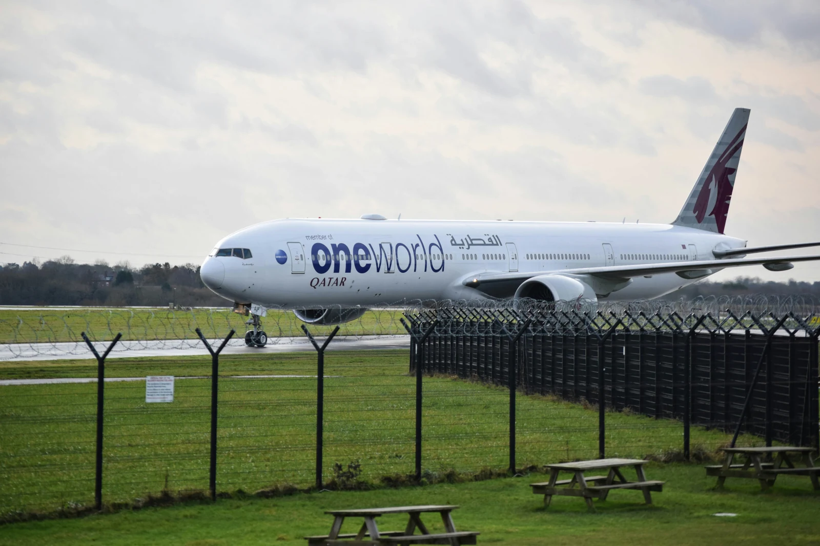 Qatar Flugzeug in Oneworld livery bemaling