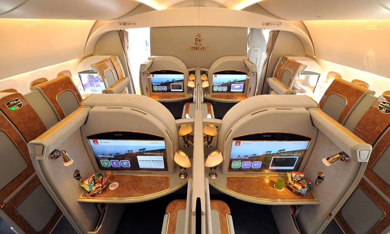 Emirates First Class Kabine Boeing 777-300