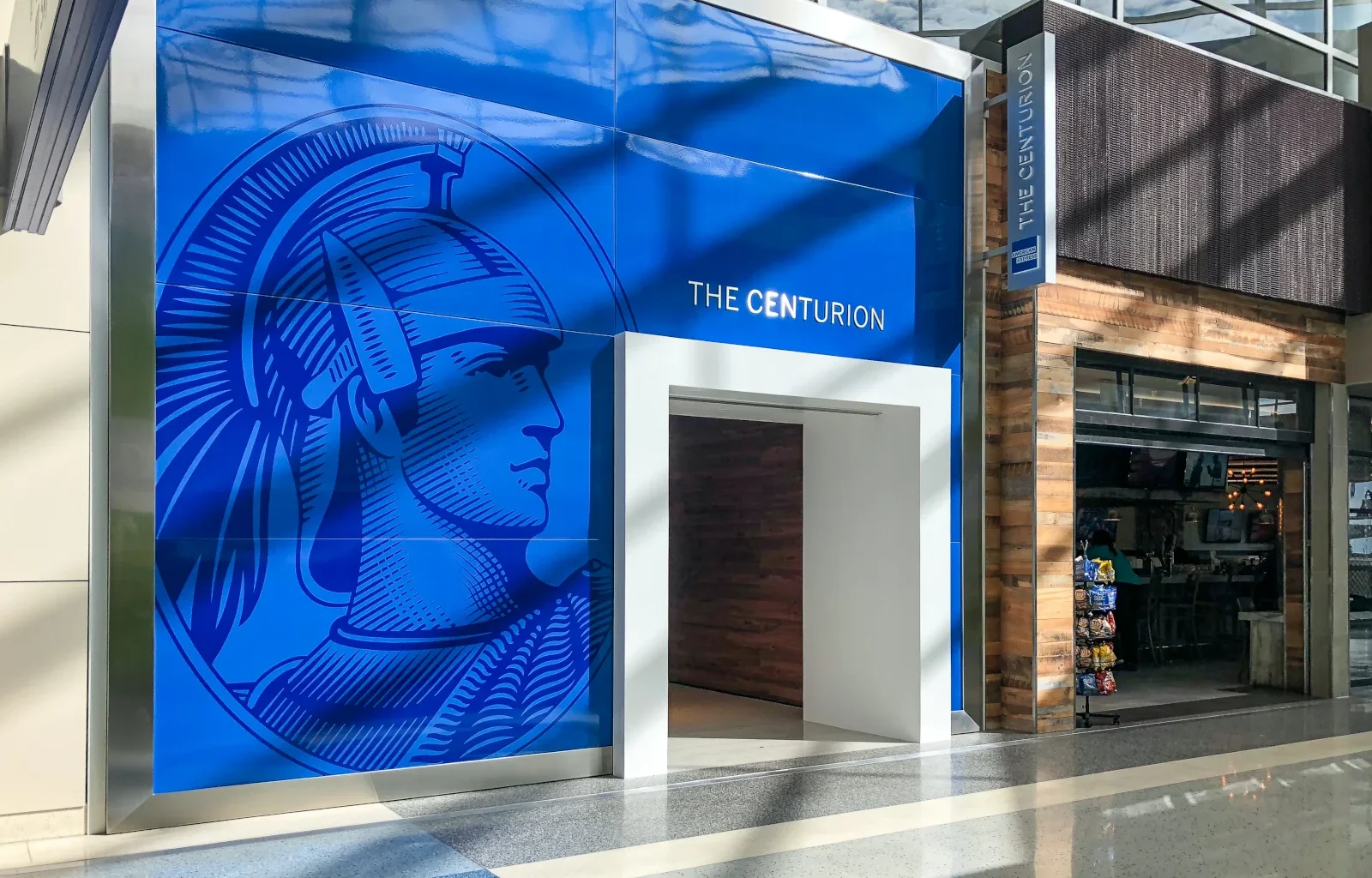 Eingang zu einer Centurion Lounge von American Express