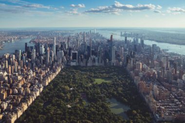 Ausblick auf den Central Park und Downtown Manhatten