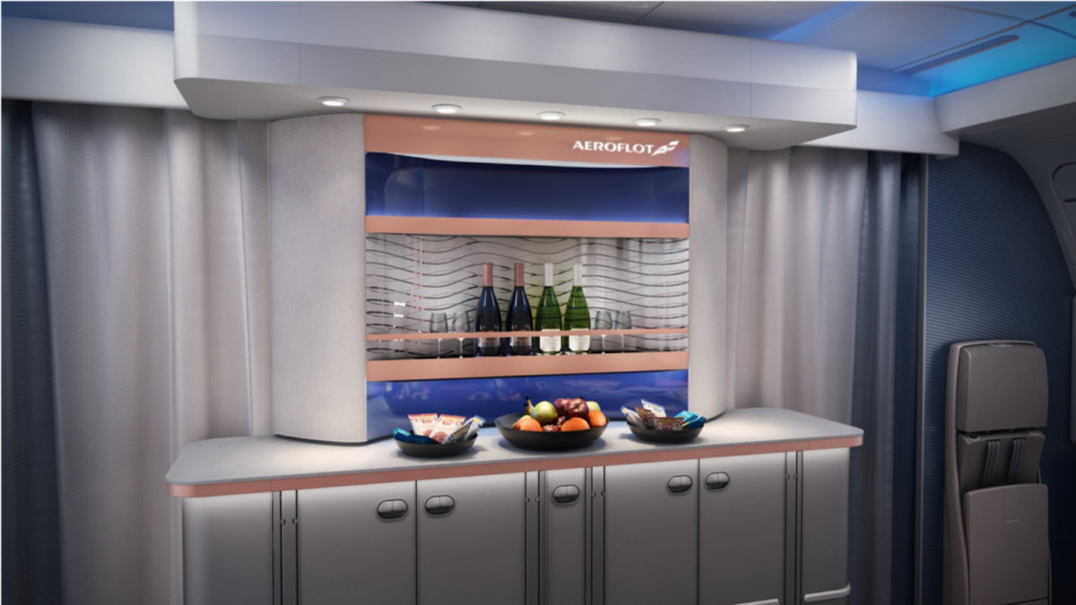Bar Aeroflot Business Class Airbus A350