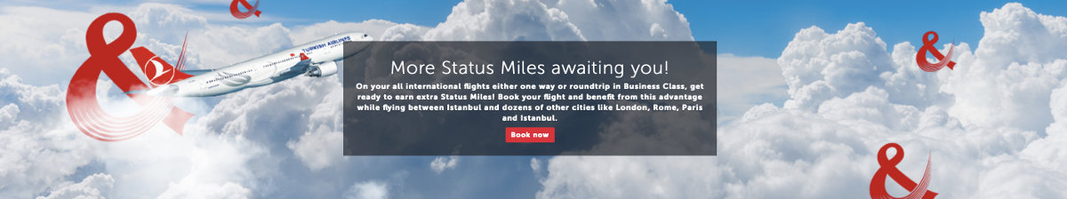 doppelte Statusmeilen Turkish Airlines Flüge bei Miles&Smiles