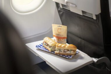 British Airways Economy Class Catering Service Kurzstrecke Vorbestellunsgmenü