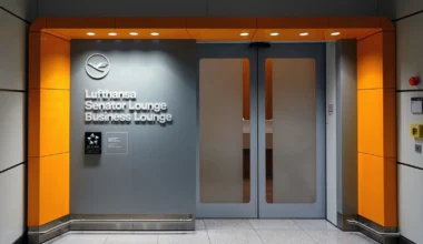 Eingang Lufthansa Lounges München Zutritt mit Amex Platinum