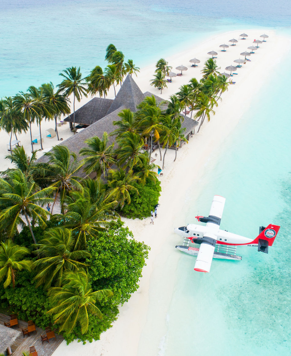Wasserflugzeug auf den Malediven