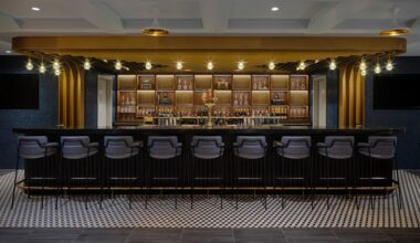 Die Bar der Centurion Lounge London Heathrow bietet eine große Getränkeauswah