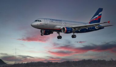 EU sperrt Luftraum für Russland Aeroflot Flugzeug