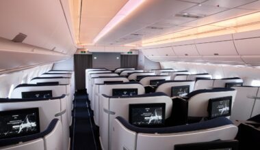 neue Finnair Business Class Kabine