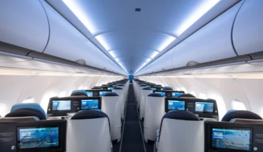 La Compagnie Airbus A321 Business Class Kabine