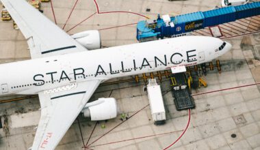 ein Flugzeug der Airline-Allianz Star Alliance