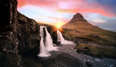 Sonnenuntergang auf Island