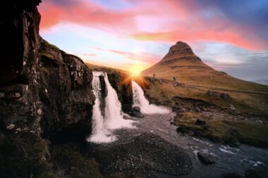 Sonnenuntergang auf Island