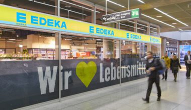 Edeka wird Payback Partner - hier der Supermarkt am Flughafen Stuttgart
