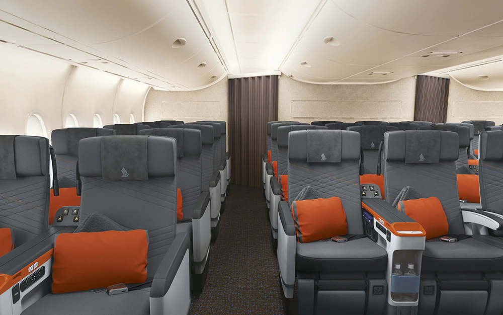 Singapore Airlines Premium Economy Sitze