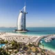 Dubai Blick übe den Strand zum Burj al Arab