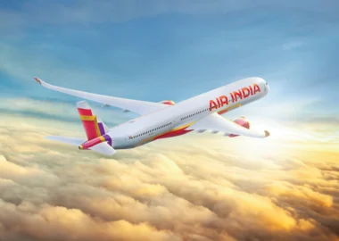 Rendering neue Flugzeugbemalung von Air India