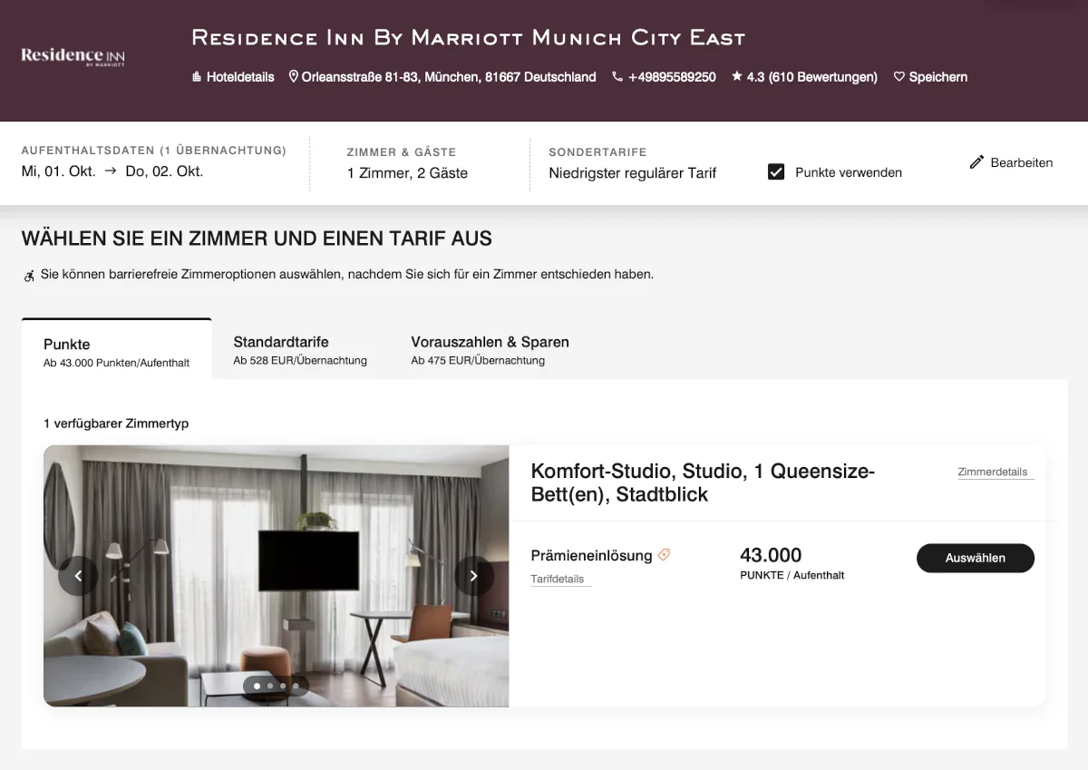 Residence Inn by Marriott City East mit Punkten buchen Oktoberfest