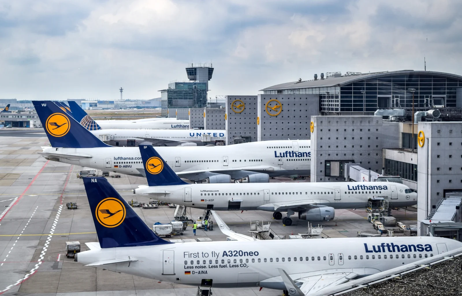 Lufthansa Aircraft Park am Frankfurter Flughafen