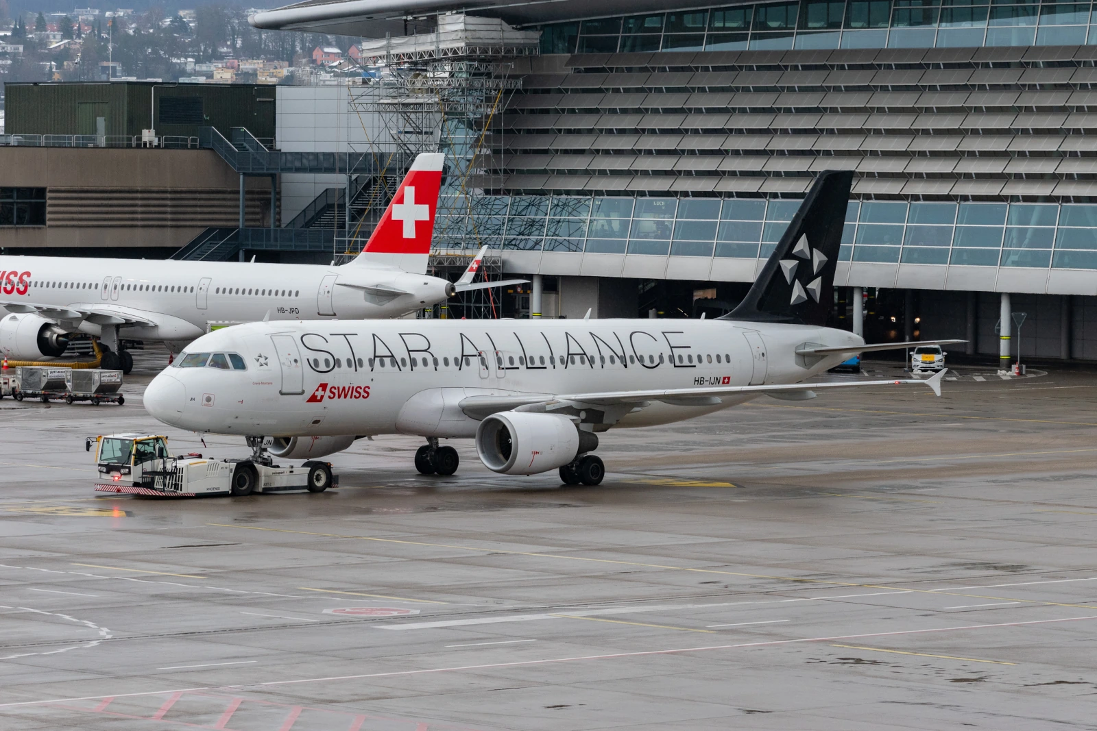 Swiss Star Alliance Airbus A320-214 Jet in Zürich in der Schweiz 
