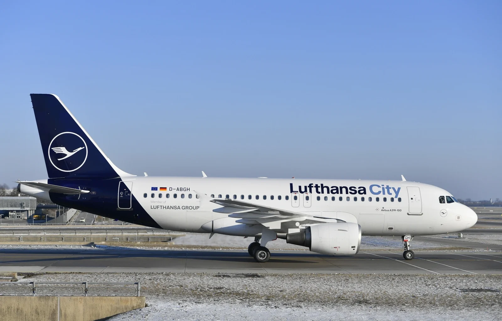 Airbus A319 in der Lackierung von Lufthansa City Airlines
