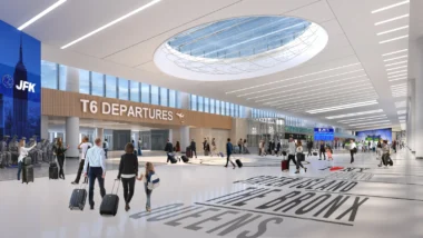 das neue Terminal 6 New York JFK Airport