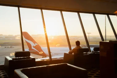 Qantas First class lounge Sydney