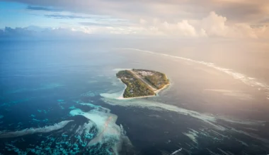 Waldorf Astoria Seychelles Platte Island aus der Luft