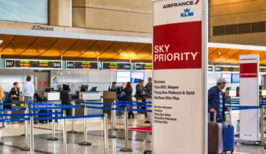 KLM Sky Priority Check-in am Flughafen von Los Angeles