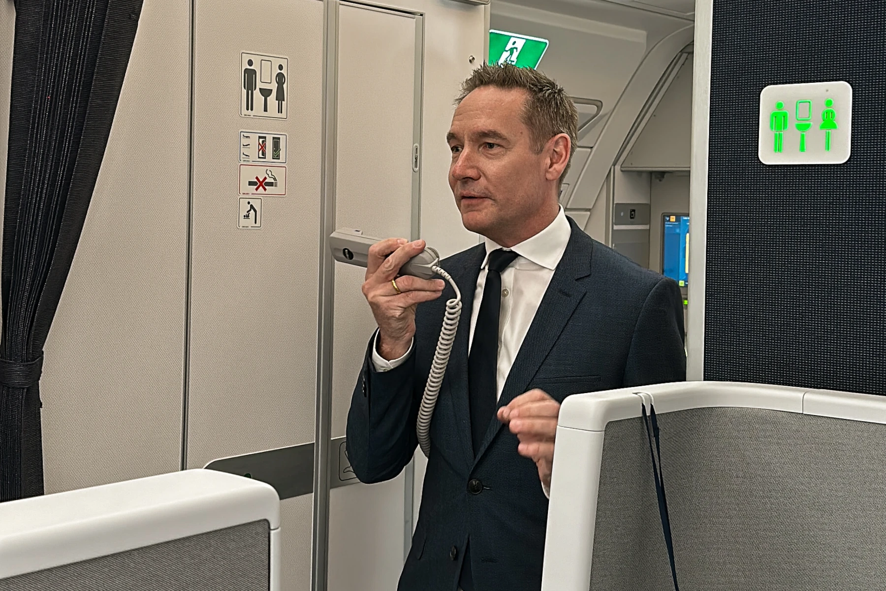 Lufthansa CEO Jens Ritter Ansprache vor dem Erstflug