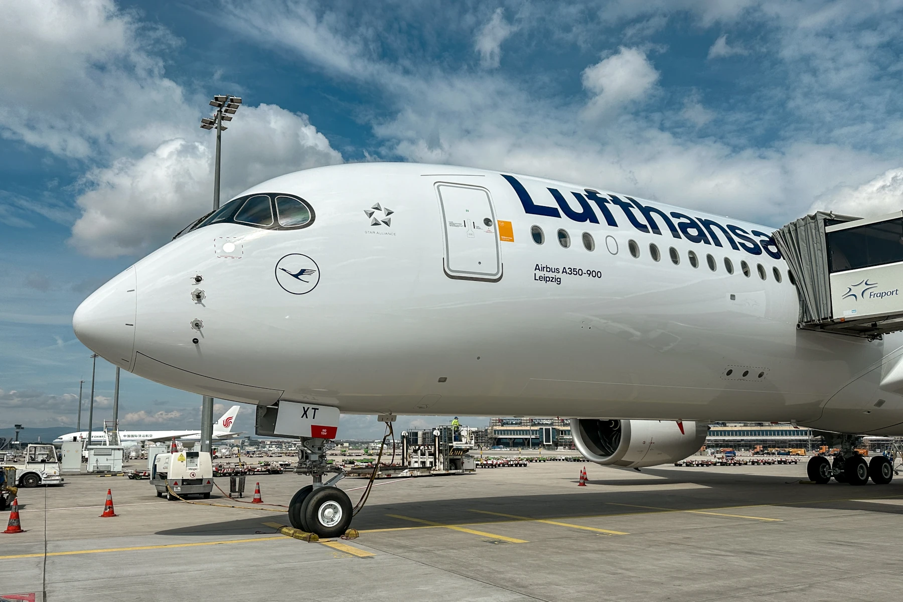 Lufthansa Airbus A350-900 mit Namen Leipzig