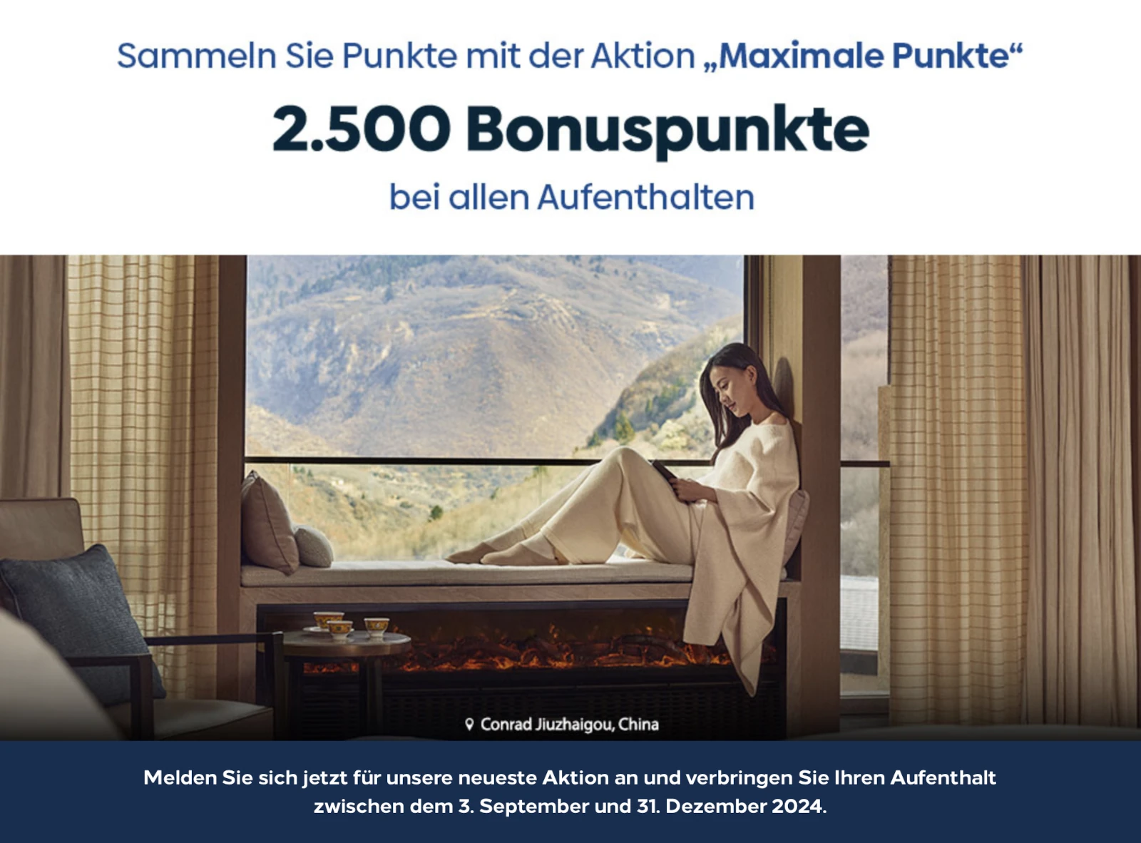 2.500 Bonuspunkte mit der Hilton Promotion in diesem Herbst