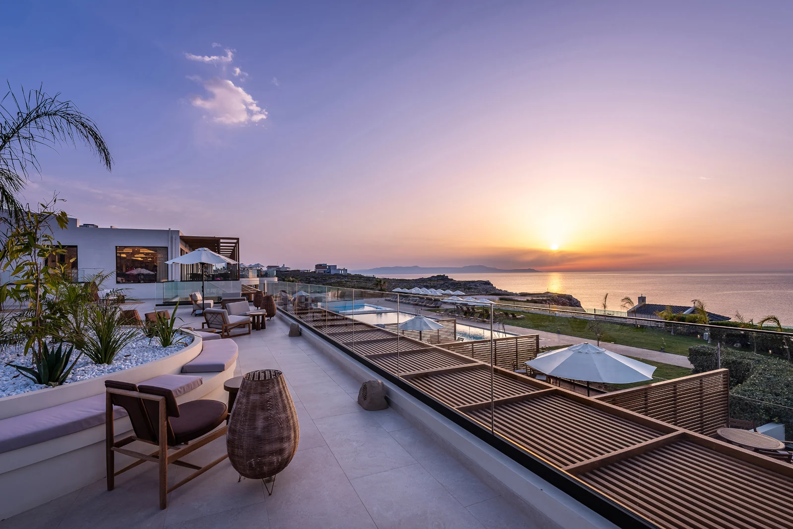 Sonnenuntergang im Isla Brown Chania Resort, Curio Collection by Hilton