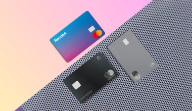 drei verschiedene Revolut Kreditkarten Portfolio für Österreich