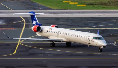 SAS Scandinavian Airlines CRJ Flugzeug