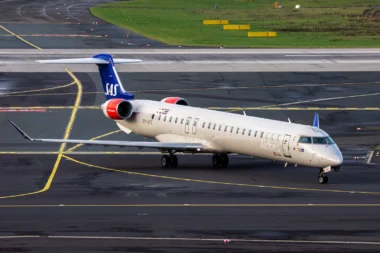 SAS Scandinavian Airlines CRJ Flugzeug