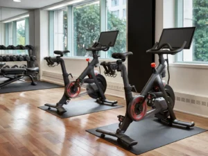 Hyatt Fitnessraum mit Peloton Bike Partnerschaft Washington