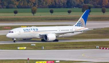 United Airlines Boeing 787-8 Dreamliner Flugzeug Flughafen München