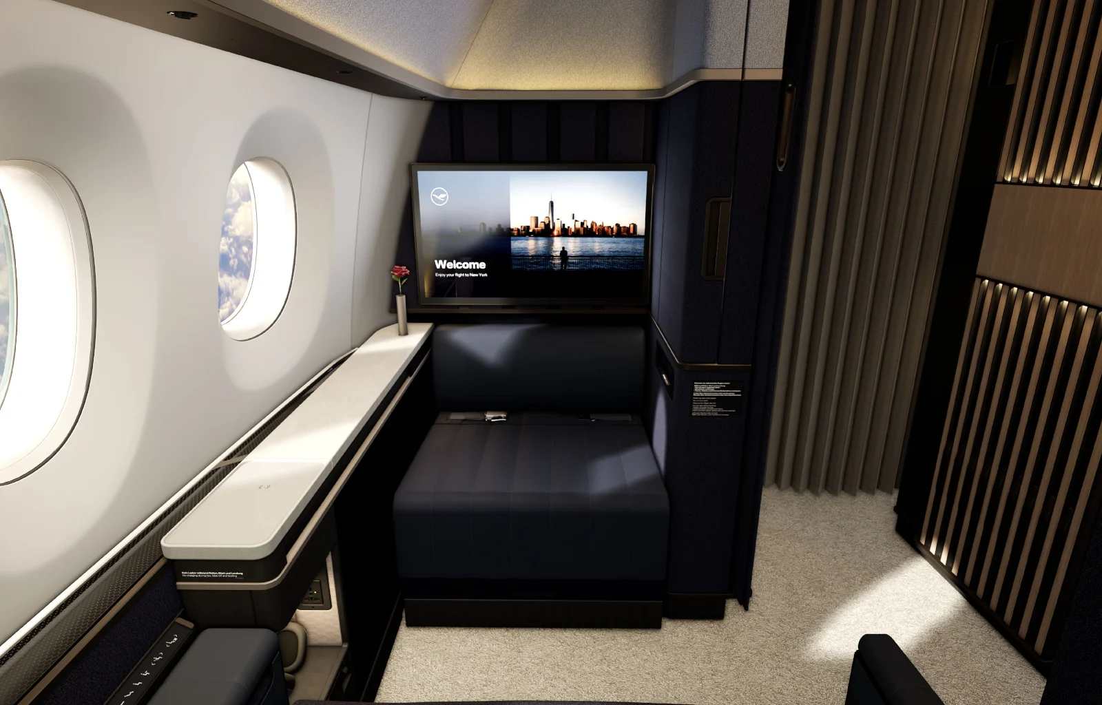 Lufthansa Allegris First Class Suite Sitzplätze gezielt reservierbar