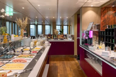 Berlin Marriott Hotel Executive Lounge Frühstücksbuffet