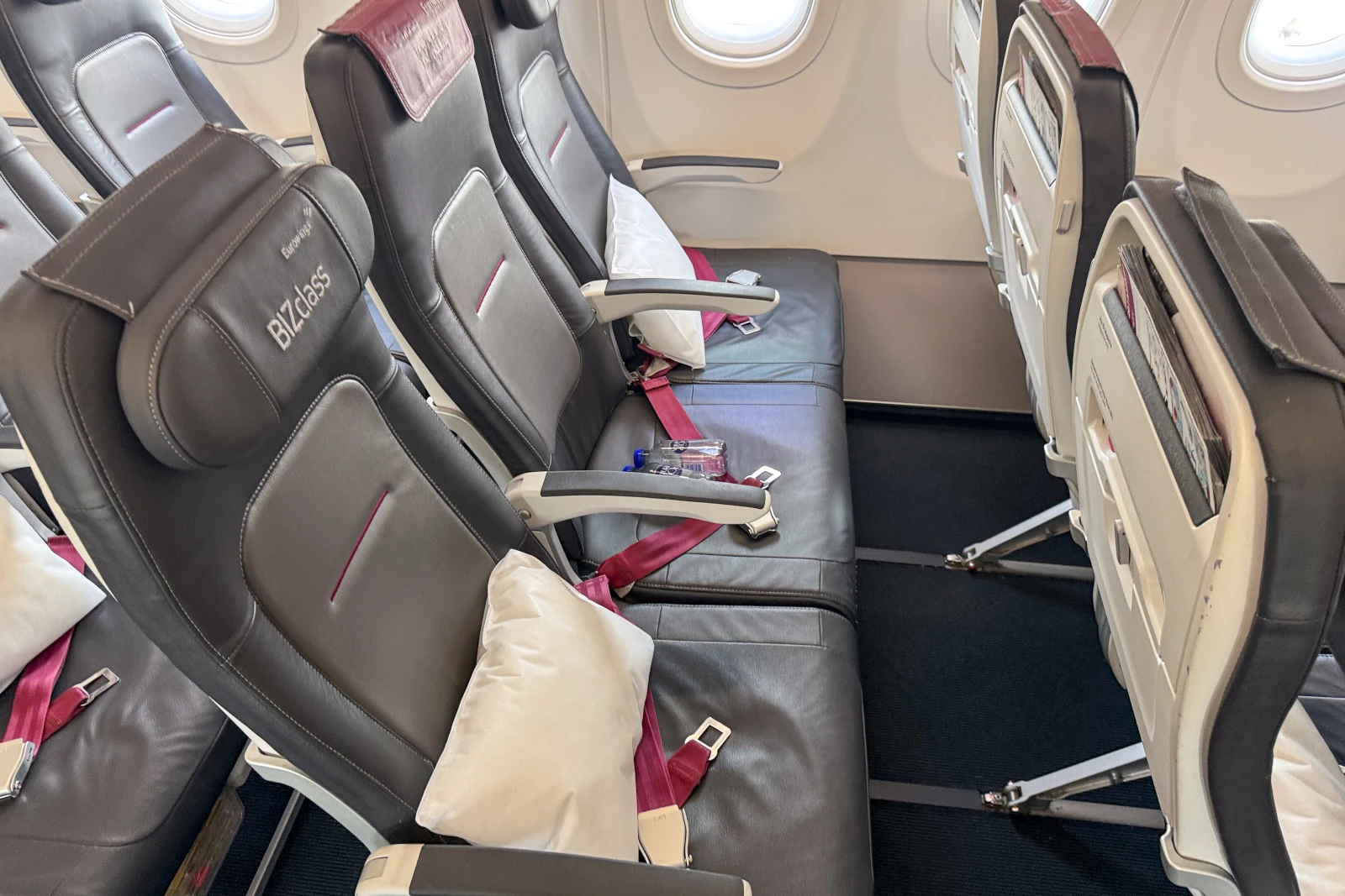 BIZclass Sitze der Eurowings A320neo nach Dubai